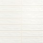 Плитка Dar Ceramics 20x20 настенная Sticks White гладкая + рельефная глянцевая белый