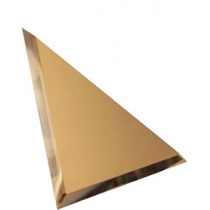 Плитка Дст 30x30 декор Треугольная зеркальная бронзовая с фацетом 10 ТЗБ1-04 - 10шт Зеркальная Плитка полированная глазурованная