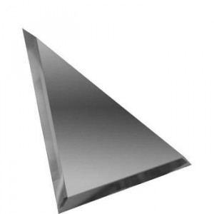 Плитка Дст 18x18 декор Треугольная зеркальная графитовая с фацетом 10 ТЗГ1-01 - 10шт Зеркальная Плитка глянцевая глазурованная