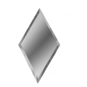 Плитка Дст 34x20 декор серебряная РОМБ РЗС1-01 Зеркальная Плитка матовая глазурованная
