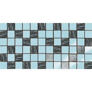 Плитка 40x20 Мозаика 301300 Mos. Platino Celeste Alterego глянцевая Dado Ceramica