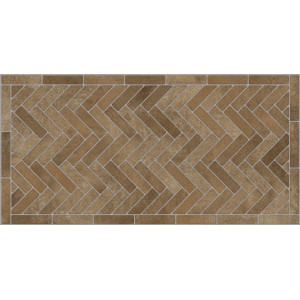 Керамогранит 120x60 Плитка Cotto R11 Road противоскользящая кирпич 9мм Jano Tiles