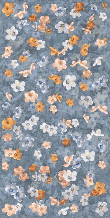 Керамогранит 120x60 05275 Bloom Blue Nat/Ret Homey матовая камень, бетон / цемент, кирпич, ткань, обои, кожа, дизайн 10мм Piemme Ceramiche