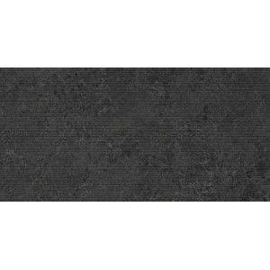 Керамогранит 120x60 05602A Belgium Black Ribbed Nat Ret Limestone матовая камень, бетон / цемент 9мм Piemme Ceramiche