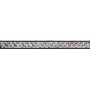 Плитка настенная 30x3 Бордюр 00265 Listello Platino Aurea ткань 12мм Valentino