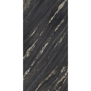 Керамогранит 300x150 Ultra Marmi TROPICAL BLACK Levigato Silk SK шелковая, шлифованная 6мм Ariostea