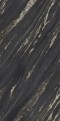 Керамогранит 150x75 Ultra Marmi TROPICAL BLACK Levigato Silk SK шелковая, шлифованная 6мм Ariostea