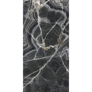 Керамогранит 150x75 Ultra Onici ONICE NERO Lucidato Shiny LS 6мм Ariostea