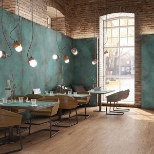 Керамогранит 120x120 Mint Rt Alchemy матовая зеленый камень Caesar