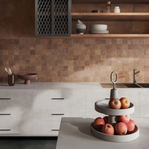 Керамогранит 30x30 Composizione N Copper Alchemy матовая коричневый камень Caesar