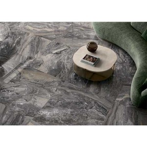 Керамогранит 120x60 Keen Grey Luc Anima Futura глянцевая, полированная серый мрамор Caesar