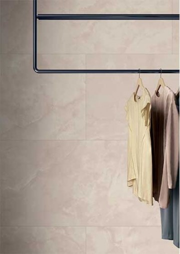 Керамогранит 120x60 Pink Onyx Luc Anima Futura глянцевая, полированная бежевый мрамор Caesar