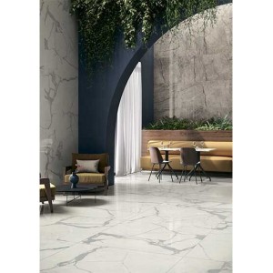 Керамогранит 120x60 Golden White Luc Anima Futura глянцевая, полированная бежевый мрамор Caesar