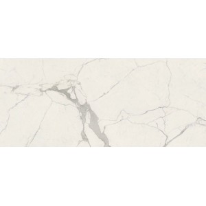 Керамогранит 278x120 Majestic White Luc Anima Futura глянцевая, полированная белый мрамор Caesar