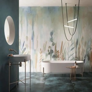 Керамогранит 278x120 Watercolor Faccia A Deco Solutions матовая бежевый под обои 6мм Caesar