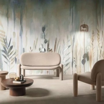 Керамогранит 278x120 Watercolor Deco Solutions матовая бежевый под обои 6мм Caesar