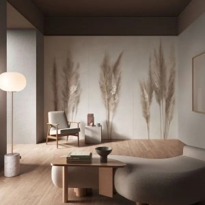 Керамогранит 278x120 Pampa Faccia A Deco Solutions матовая бежевый под обои 6мм Caesar