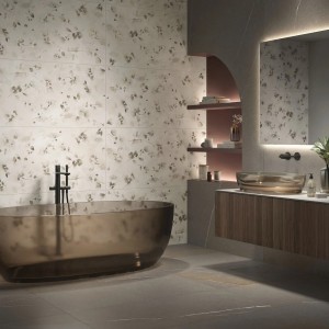 Керамогранит 120x60 Flower Deco Solutions матовая бежевый под обои 9мм Caesar