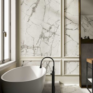 Керамогранит 278x120 Magnificent White Luc Rt Anima Ever полированная серый мрамор Caesar