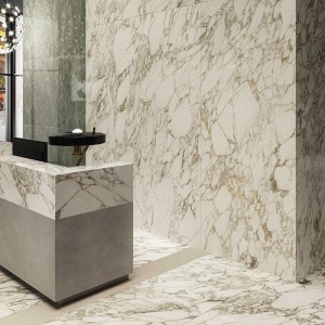 Керамогранит 120x120 Luxury Arabesque Luc Rt Anima Ever полированная серый мрамор Caesar