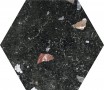 Керамогранит 25x22 Sonar Dark Hex матовая, натуральная 10мм Codicer 95