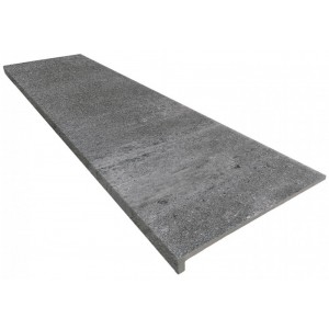 Монолитная ступень Kerastep 120x33 Urban 381 Iron Кантиковая R9 противоскользящая серый 12мм