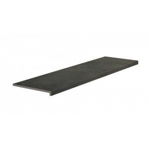 Монолитная ступень Exagres 120x33 Cosmos 601 Steel Кантиковая R9 противоскользящая серо-коричневый 12мм