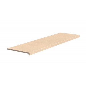 Монолитная ступень Exagres 120x33 Essenza 528 Sabbia Кантиковая R12/C противоскользящая бежевый 12мм