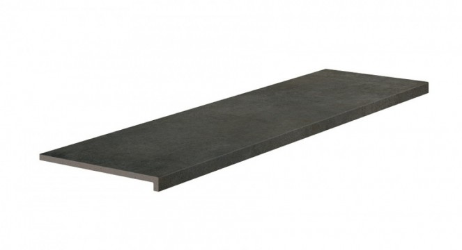 Монолитная ступень Exagres 120x33 Cosmos 606 Steel Кантиковая R11/C противоскользящая серо-коричневый 12мм