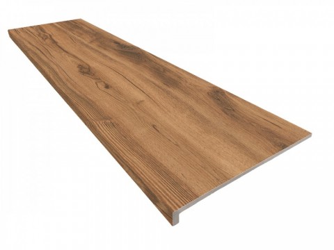 Монолитная ступень Exagres 120x33 Lizana Cerezo Кантиковая R12/C матовая клен 12мм