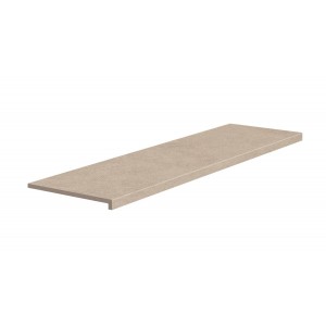 Монолитная ступень Exagres 120x33 Essenza 568 Creta Кантиковая R12/C противоскользящая серый 12мм