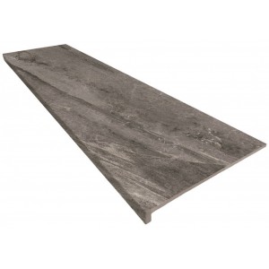 Монолитная ступень Kerastep 120x33 Marble 421 Moca Кантиковая R9 противоскользящая коричневый 12мм