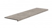 Монолитная ступень Kerastep 120x33 Stone 551 Pearl Кантиковая R9 противоскользящая серый светлый 12мм