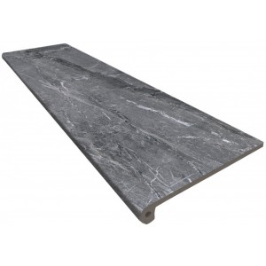 Монолитная ступень Kerastep 120x33 Marble 441 Ceniza Флорентийская R9 противоскользящая серый темный 13мм