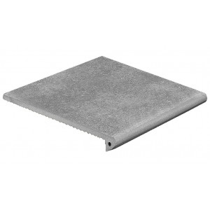 Ступень фронтальная Exagres 33x33 Vega 319 Gris R9 противоскользящая серый светлый 12мм