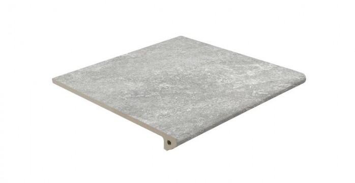 Ступень фронтальная Exagres 33x33 Petra 358 Gris R11 противоскользящая серый светлый 12мм