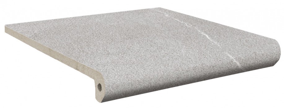 Albaroc galena ступень флорентийская 330*330*13 мм r12/c Exagres 33x33  противоскользящая серый светлый 13мм