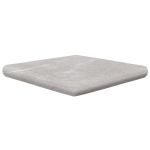 Albaroc galena ступень флорентийская угловая 330*330*14 мм r12/c Exagres 33x33  противоскользящая серый светлый 14мм