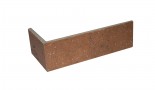 Угловой элемент Dekeramik 30x30 Brick Loft Int 573 Ziegel 240/ Nf структурированная красно-коричневый 10мм