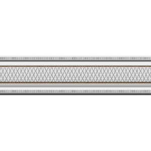 Плитка Heralgi бордюр 30x8 Cenefa Classic Blanco Garden глянцевая