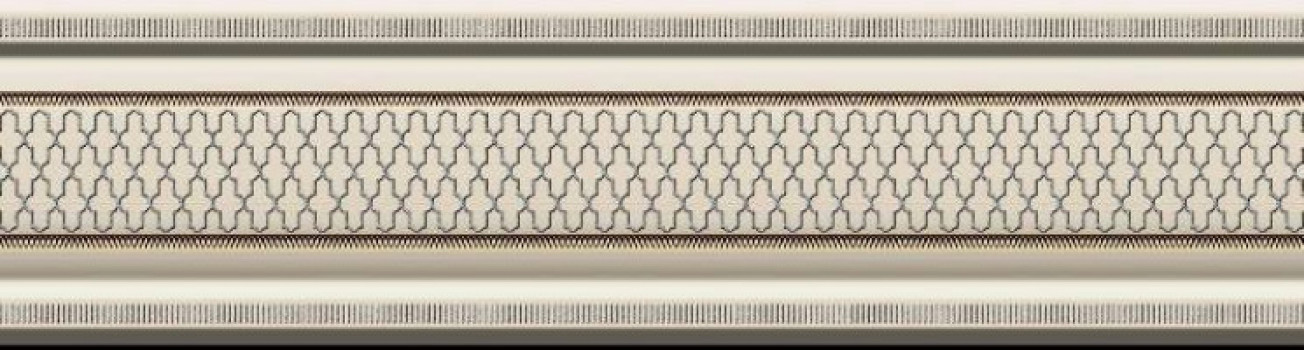 Плитка Heralgi бордюр 30x8 Cenefa Classic Crema Garden глянцевая