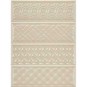 Плитка Heralgi декор 30x10 Dec Geometry Crema Garden глянцевая