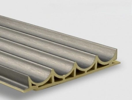 Стеновая панель Bonaparte 280x10 Wave dark metal FB804