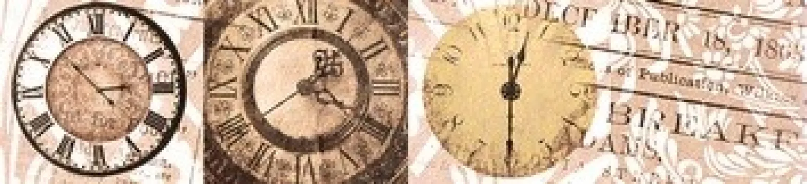 Плитка Дельта Керамика 20x5 бордюр B200D176 Clock глянцевая глазурованная