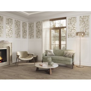Керамогранит 120x60 Ape Ceramica Bellagio Dec Careno Sera Rect матовая растительность черный