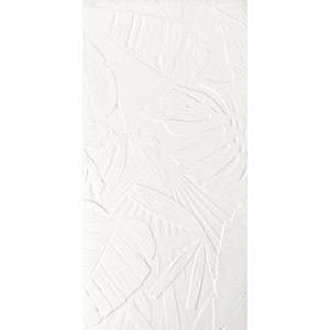 Керамогранит 120x60 Ape Ceramica Bellagio Dec Lecco Bianco Rect матовая растительность белый