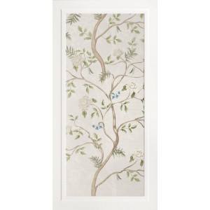 Керамогранит 120x60 Ape Ceramica Bellagio Dec. Gera Avorio Rect матовая растительность белый