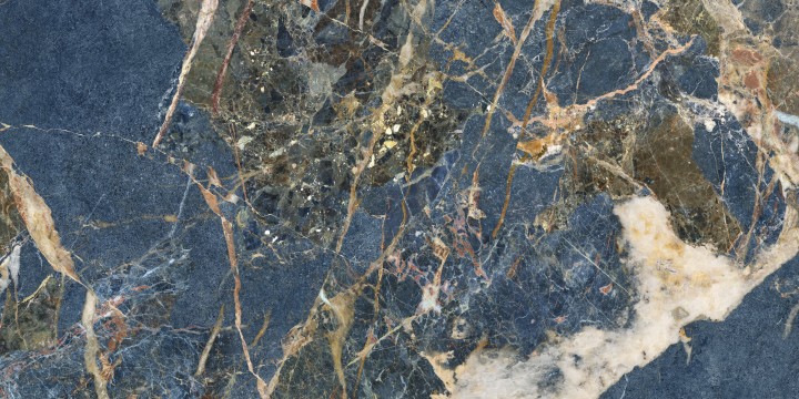 Керамогранит 280x120 Ape Icaro Blue Marble Pol Rect полированная мрамор синий