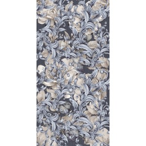 Плитка 120x60 Ape Ceramica Bellagio Dec Baroque Blu Mix Rect Rev матовая растительность коралловый