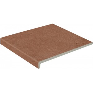 Ступень кантиковая Exagres 3x3 Essenza 588 Rust R12/c противоскользящая коричневый 12мм